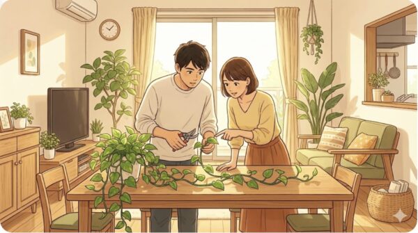 ポトスが伸びすぎたら実践したい基本の対処法