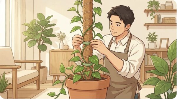 支柱を使ってタワー仕立てにする