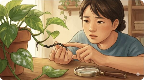 気根が黒い場合やカビへの対処法