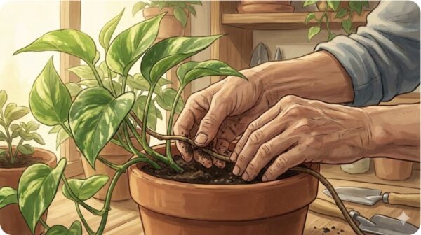 気根を土に埋めるメリットと方法