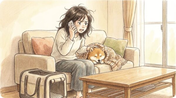 嘔吐や痙攣など病院へ行くべきサイン