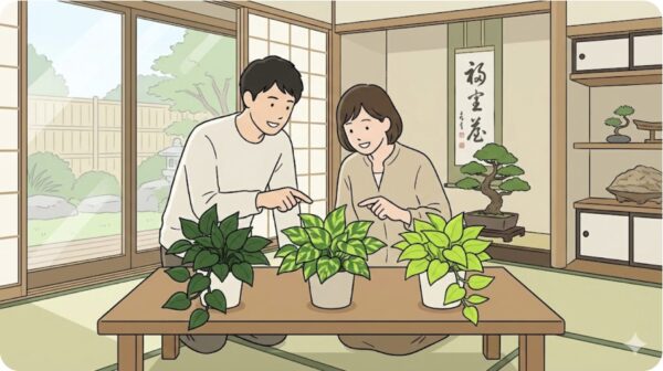 ポトスグリーンの種類や違いと風水効果