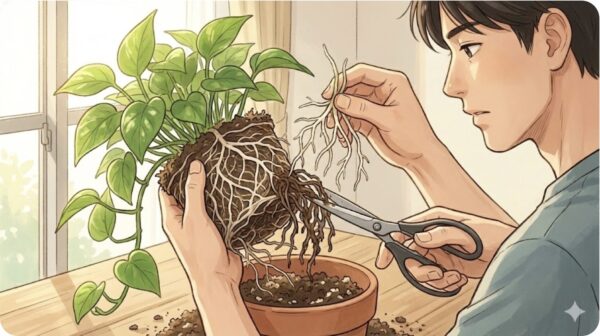 根腐れした株を復活させる